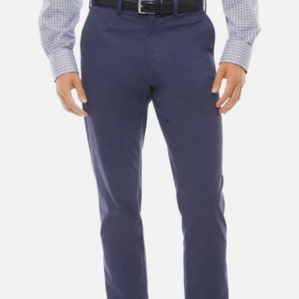 NWT Tailorbyrd Collection Navy Chino Pants With Stretch